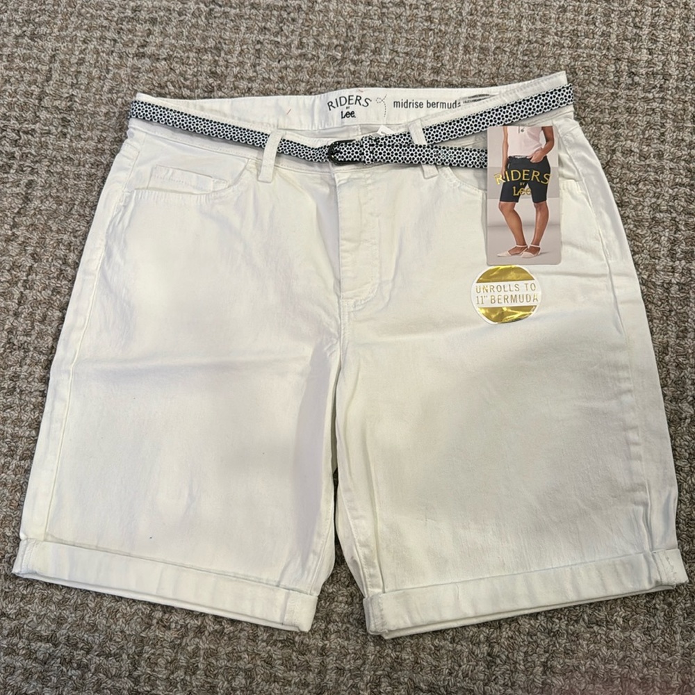 Riders by Lee, Bermuda shorts, white, size 14